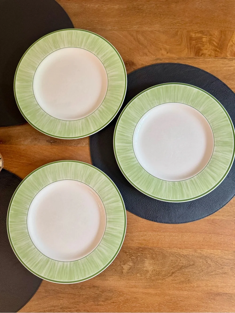 SET Of 3 VILLEROY & BOCH FLORA DINNER PLATES  Replacement